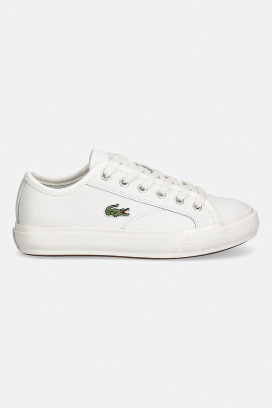 Lacoste BACKCOURT sneakersy damskie skórzane 48CFA0001.18C beżowy SS26