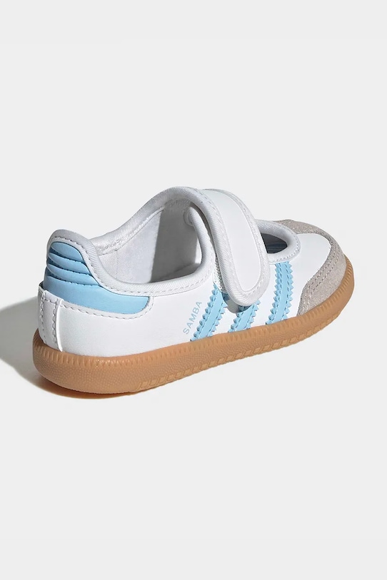 Κοριτσίστικα Δερμάτινες μπαλαρίνες για παιδιά adidas Originals SAMBA JANE JQ9322 λευκό