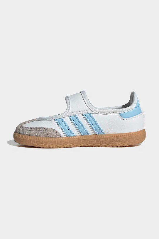 Δερμάτινες μπαλαρίνες για παιδιά adidas Originals SAMBA JANE λευκό JQ9322