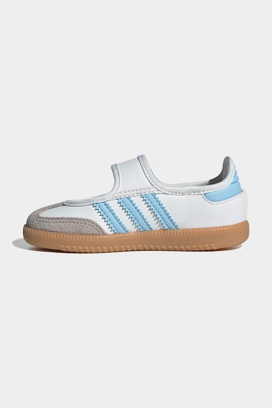 Δερμάτινες μπαλαρίνες για παιδιά adidas Originals SAMBA JANE λευκό JQ9322