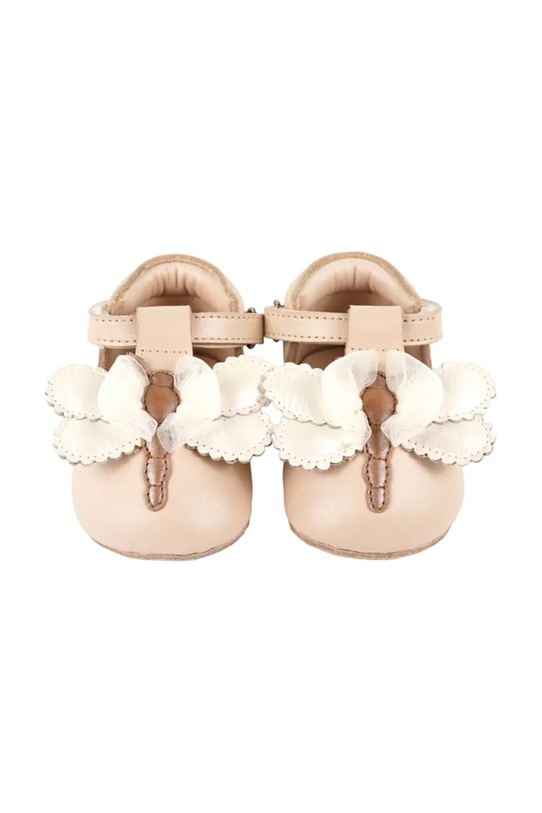 Donsje buty niemowlęce Zaizou Shoes Shimmer Libelle 1042801 beżowy SS26