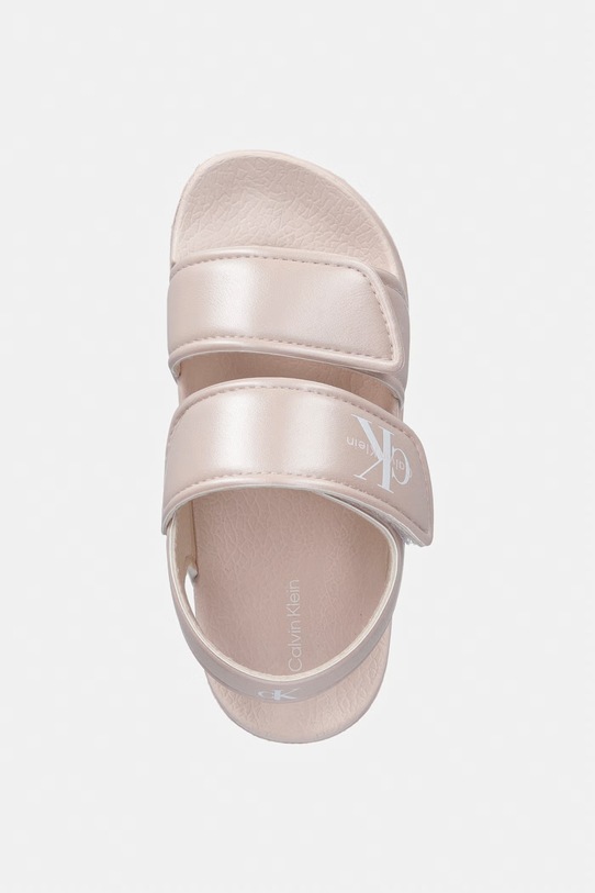 Calvin Klein Jeans sandały na płaskim obcasie dziecięce różowy V1AF.83266.22.29