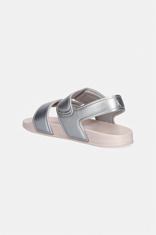Dziewczynka Calvin Klein Jeans sandały dziecięce V1AF.83266.30.34 srebrny