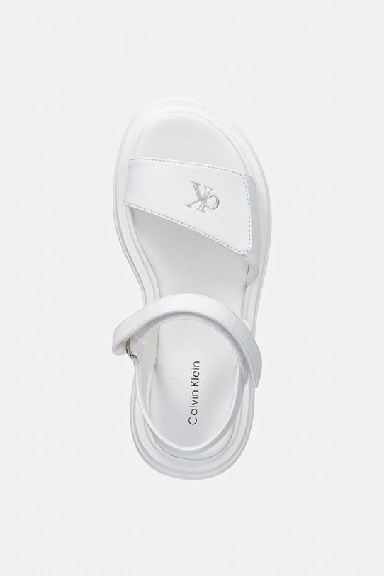 Calvin Klein Jeans sandały na platformie dziecięce biały V3A2.83251.30.34