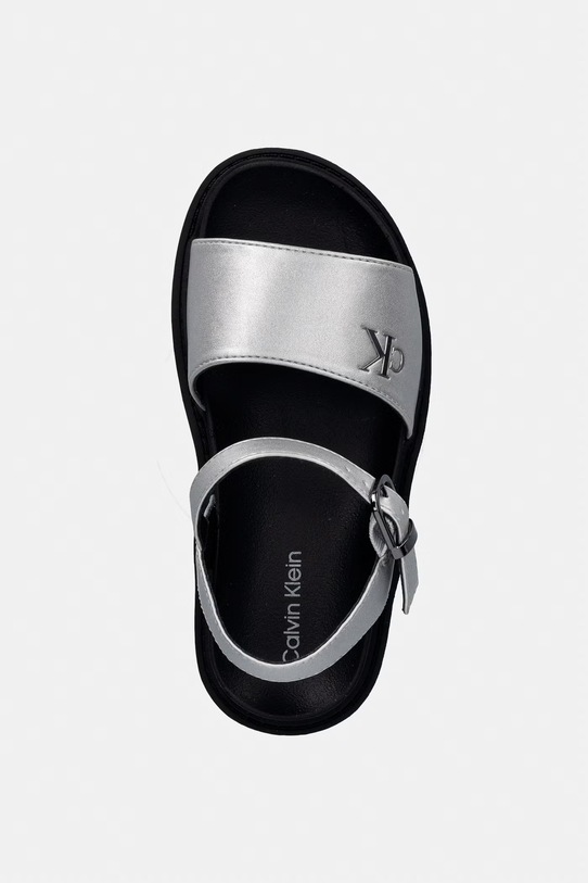 Calvin Klein Jeans sandały dziecięce srebrny V3A2.83257.30.34