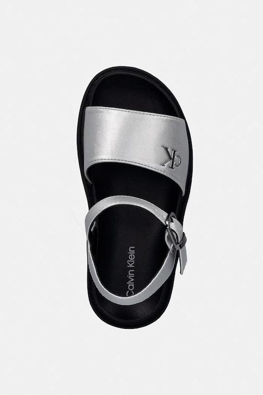 Calvin Klein Jeans sandały dziecięce srebrny V3A2.83257.30.34