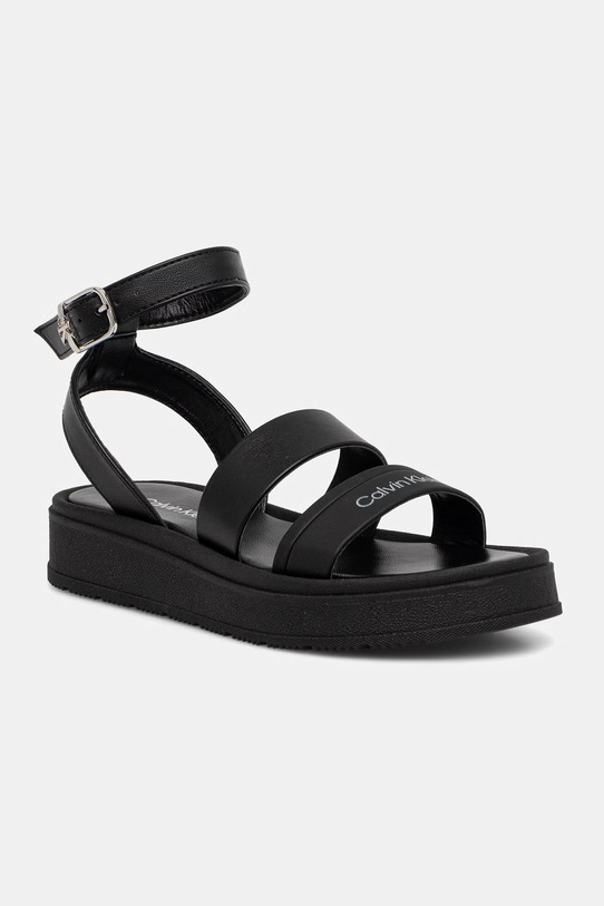 Calvin Klein Jeans sandały dziecięce imitacja skóry licowej czarny V4A2.83261.32.34