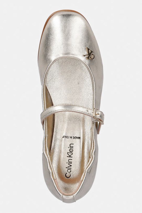 Dětské balerínky Calvin Klein Jeans zlatá V4A3.83340