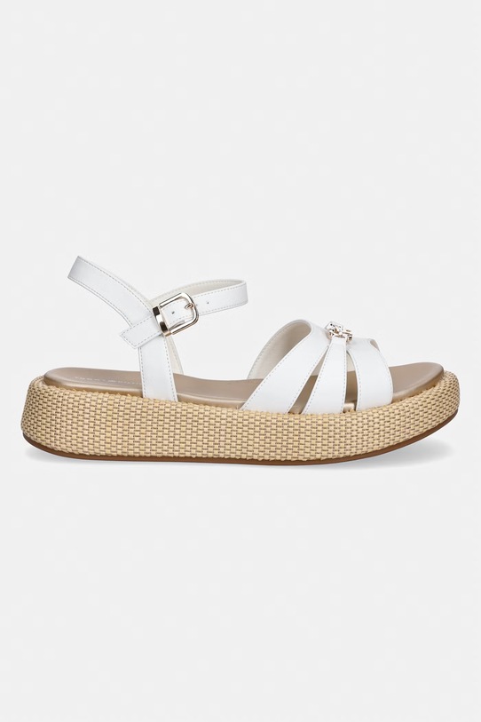 Tommy Hilfiger sandały na platformie damskie T3A2.34293 biały SS26