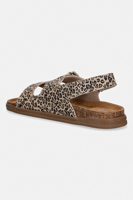 Dziewczynka Tommy Hilfiger sandały zamszowe dziecięce T3A2.34306.35.40 brązowy