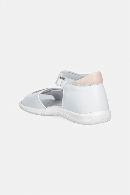 Dievča Detské kožené sandále Elisabetta Franchi F1A2.E0541 biela