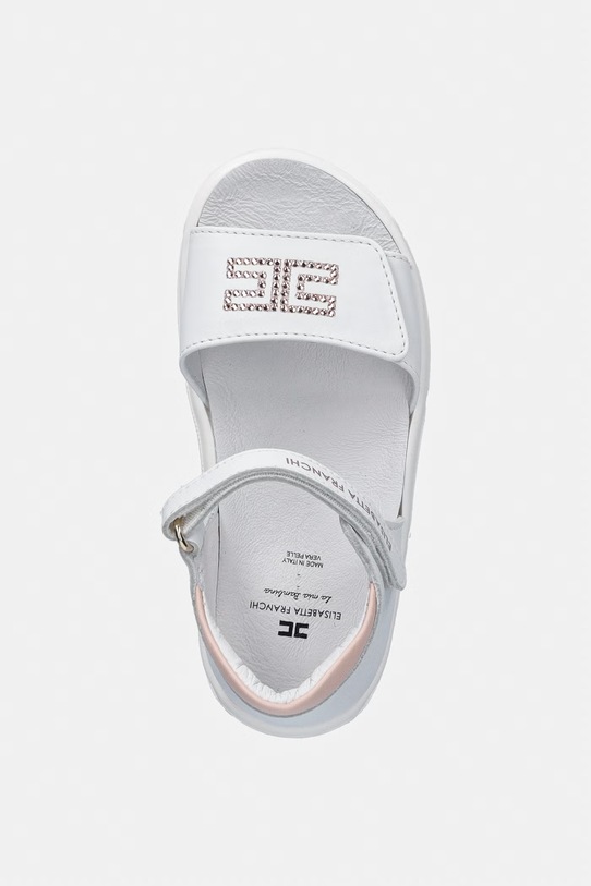 Detské kožené sandále Elisabetta Franchi biela F1A2.E0541