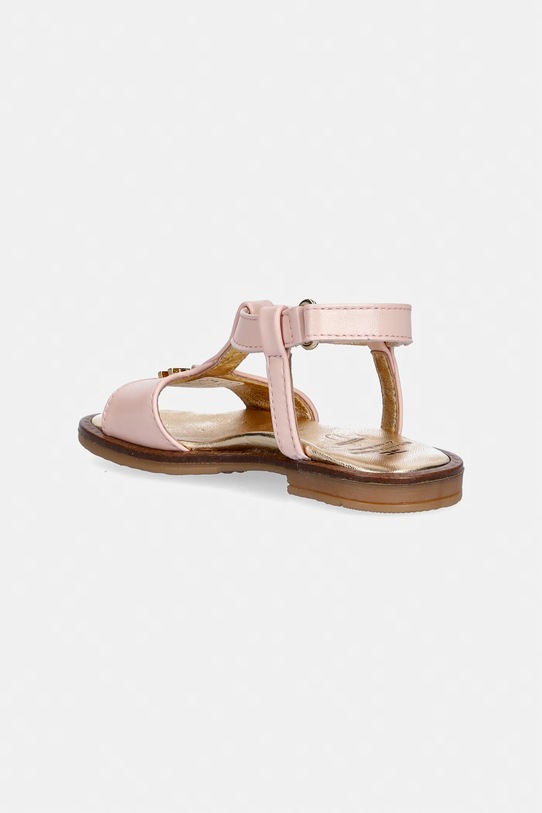 Dziewczynka Elisabetta Franchi sandały skórzane dziecięce F1A2.E0545.21.24 różowy