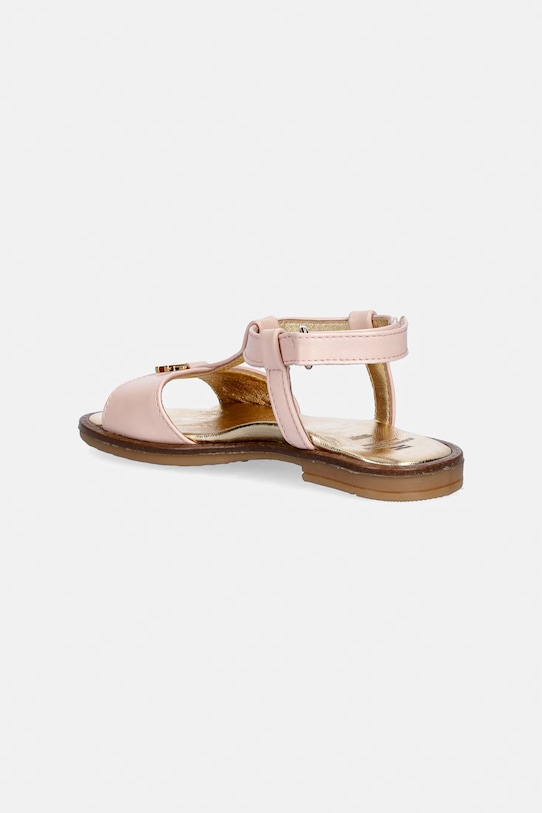 Fete Elisabetta Franchi sandale din piele pentru copii F1A2.E0545.25.29 roz