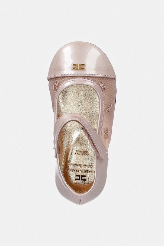 Elisabetta Franchi baleriny dziecięce różowy F1A3.E0474.20.24
