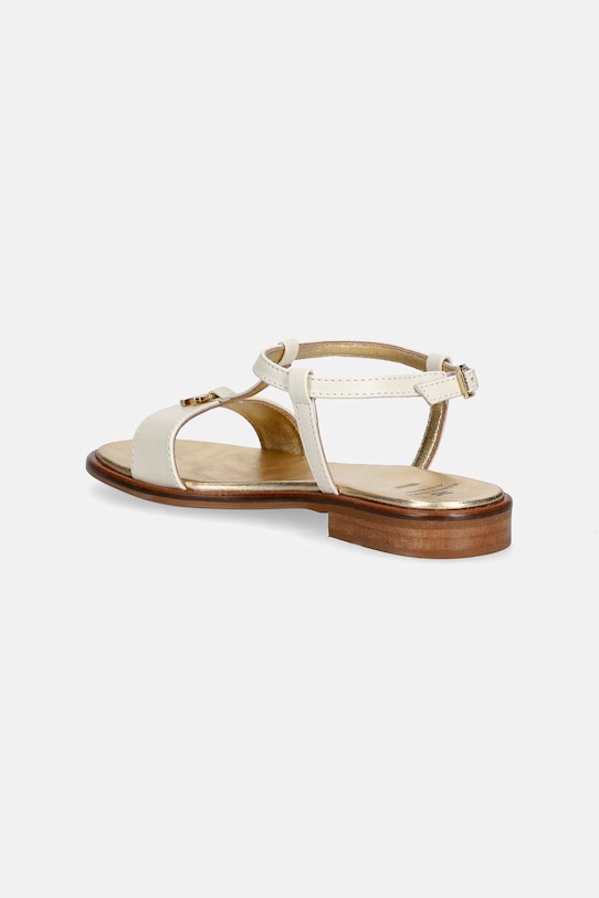 Dievča Detské kožené sandále Elisabetta Franchi F4A2.E0569 béžová