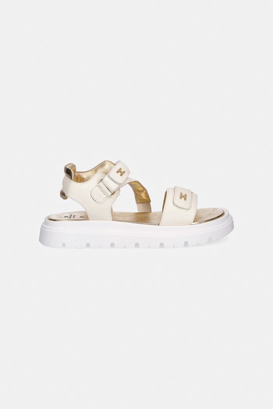 Детские кожаные сандалии Elisabetta Franchi F4A2.E0586 бежевый SS26