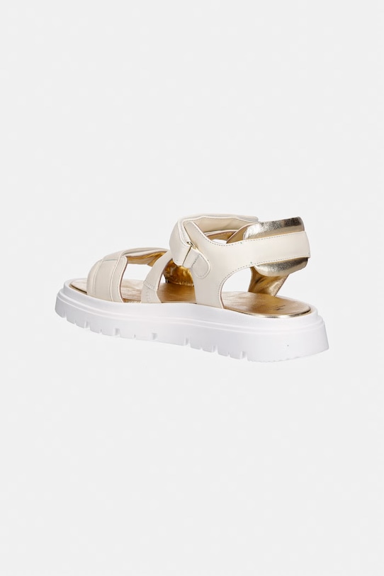 Девочка Детские кожаные сандалии Elisabetta Franchi F4A2.E0586 бежевый