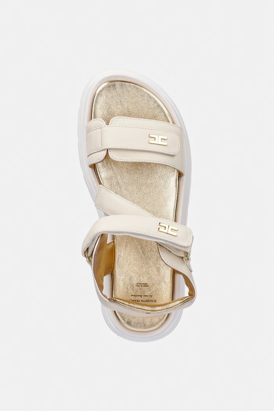 Детские кожаные сандалии Elisabetta Franchi бежевый F4A2.E0586