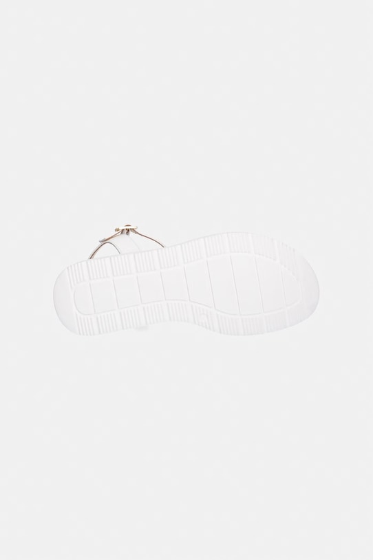 Elisabetta Franchi sandale din piele pentru copii F4A2.E0593 alb