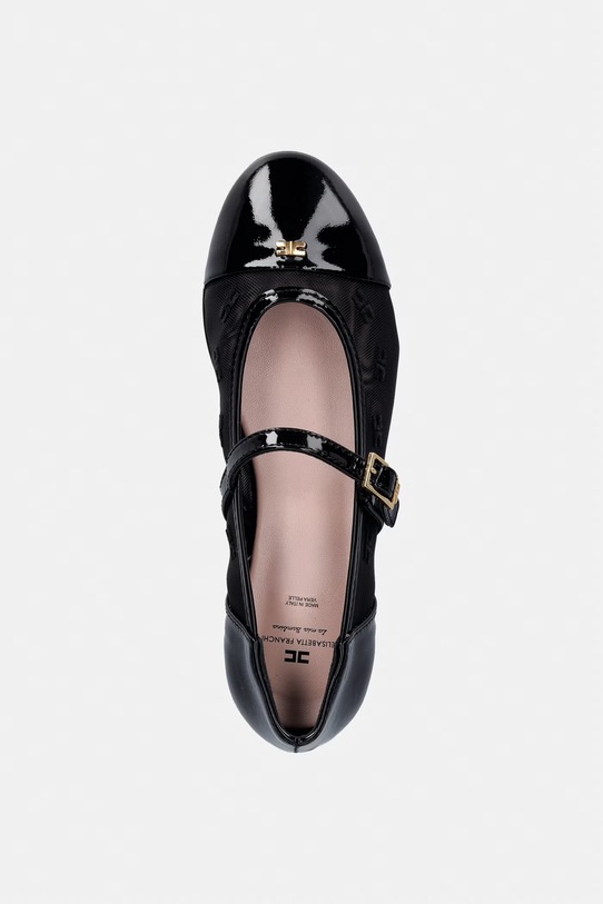 Elisabetta Franchi baleriny dziecięce czarny F4A3.E0483.30.34