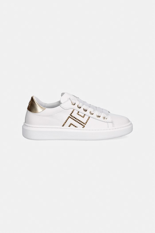 Elisabetta Franchi scarpe da ginnastica per bambini in pelle F4A9.E0504 bianco SS26