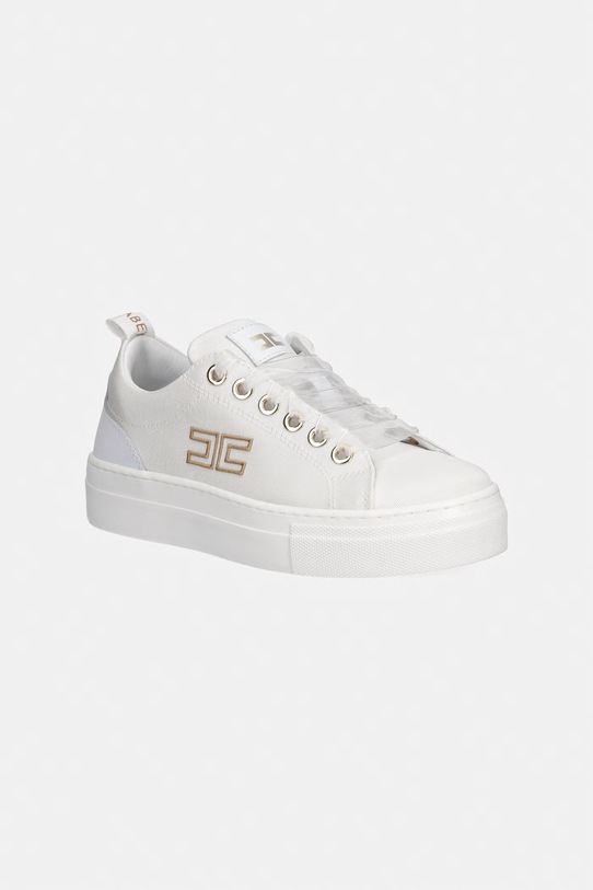 Детские кроссовки Elisabetta Franchi кожа белый F4A9.E0528.30.34