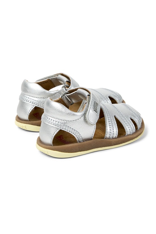 Fete Camper sandale din piele pentru copii Bicho FW 80372.G argintiu
