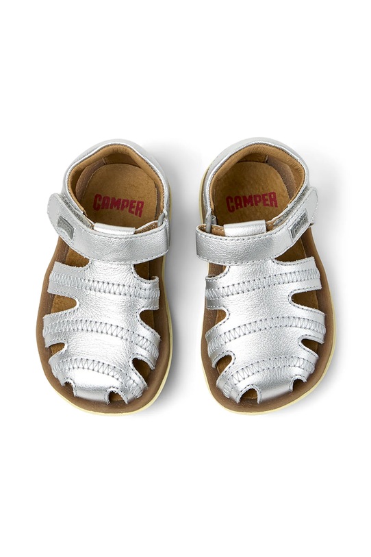 Camper sandale din piele pentru copii Bicho FW argintiu 80372.G