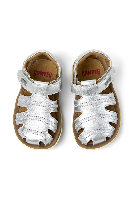 Camper sandale din piele pentru copii Bicho FW argintiu 80372.G