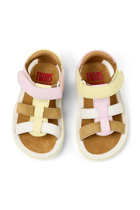 Camper сандали обувки с отворена пета за деца от кожа TWS FW K800628.G.TWS розов