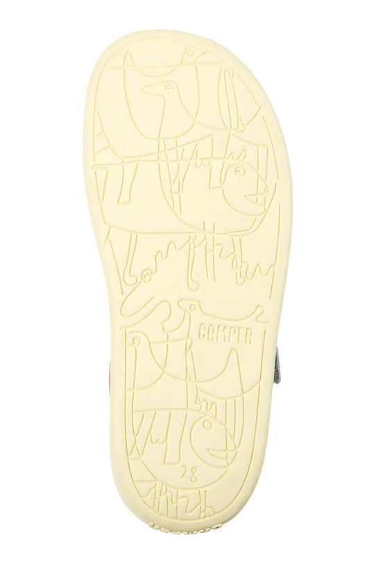 Camper sandały skórzane dziecięce Bicho Kids K800672.25.27 srebrny