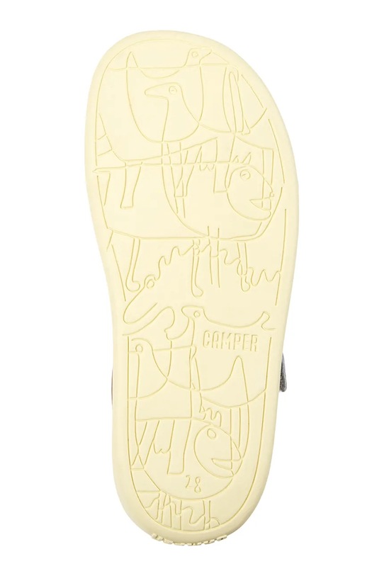 Camper sandały skórzane dziecięce Bicho Kids K800672.35.38 srebrny