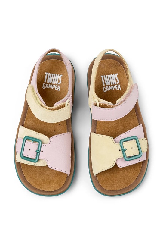 Camper sandały skórzane dziecięce Bicho TWS Kids K800672.G.28.34.TWS różowy