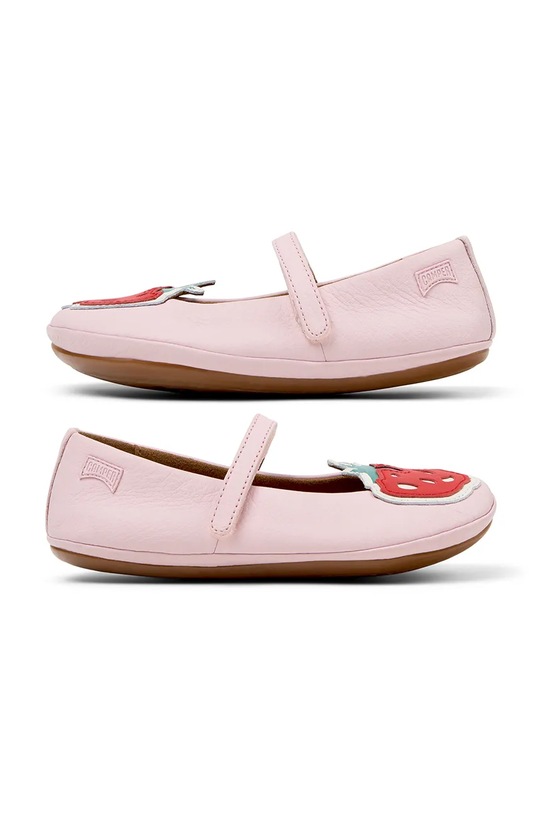 Camper baleriny skórzane dziecięce TWS Kids K800673.25.27 różowy