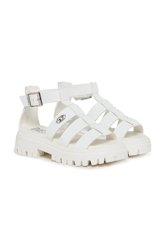 Diesel sandały dziecięce D-SANSTRY SANDALS BC1066.KF015.36.40 biały SS26