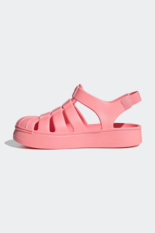 adidas Originals sandały dziecięce SUPERSTAR SANDAL pomarańczowy JI2799