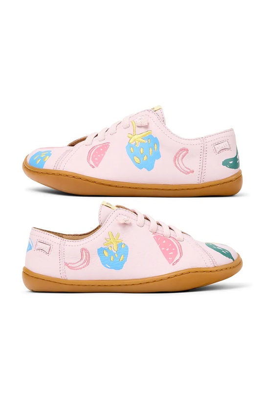 Camper sneakersy skórzane dziecięce Peu Cami Kids TWS Planet friendly różowy 80003.G.25.27.TWS