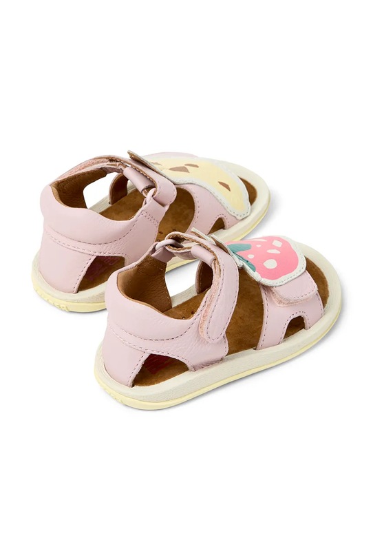 Camper sandały skórzane dziecięce TWS FW różowy K800669