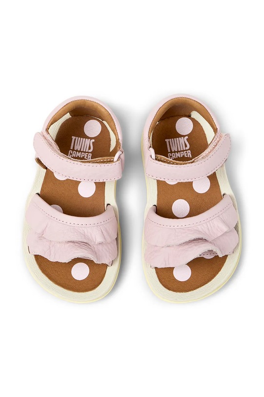 Camper sandały dziecięce skórzane TWS FW różowy K800678