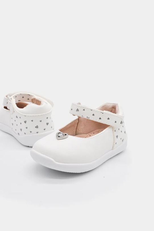 Mayoral baleriny skórzane dziecięce 41717.20B.Baby.PPY2 biały SS26