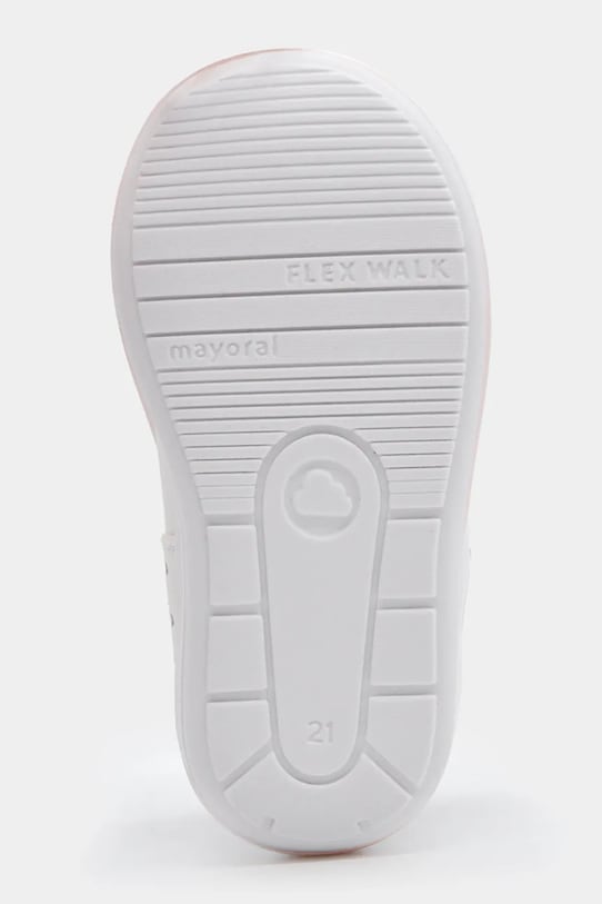 Dziewczynka Mayoral baleriny skórzane dziecięce 41717.20B.Baby.PPY2 biały