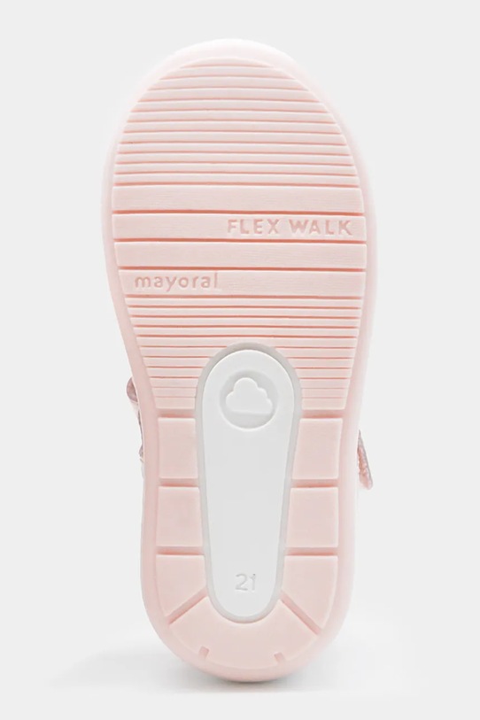 Dziewczynka Mayoral sandały skórzane dziecięce 41719.21B.Baby.PPY2 różowy
