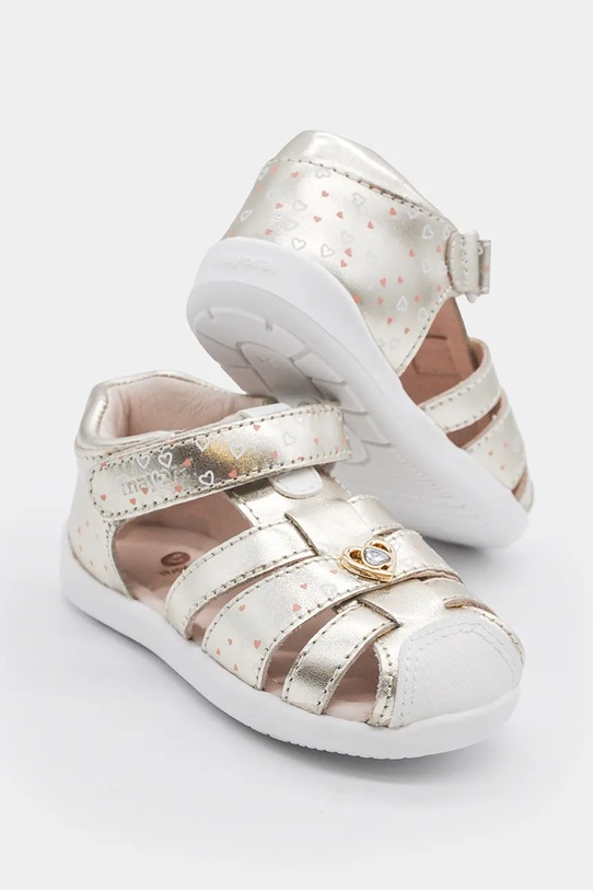 Mayoral sandały skórzane dziecięce 41719.21C.Baby.PPY2 beżowy SS26