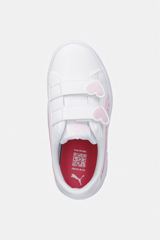 Puma scarpe da ginnastica per bambini Smash 3.0 Hearty V bianco 405638
