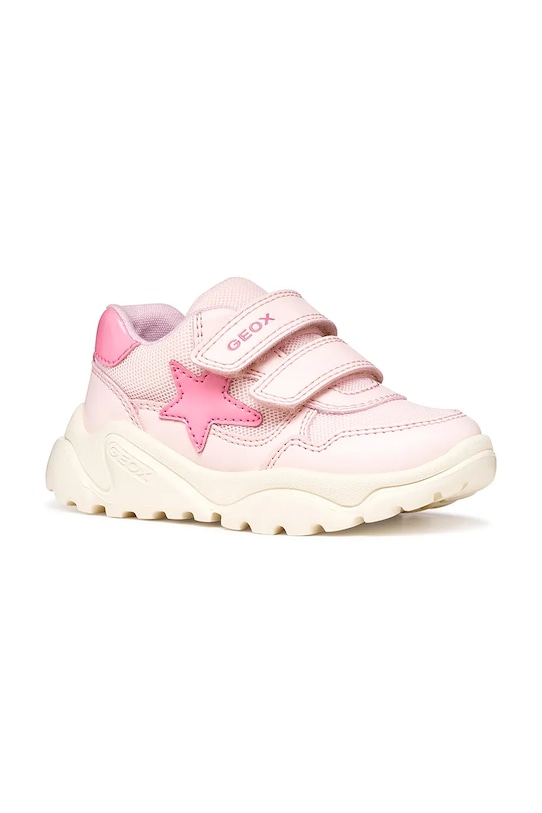 Παιδικά sneakers Geox CIUFCIUF απομίμηση λείου δέρματος ροζ B655QA.0BC14.24.27
