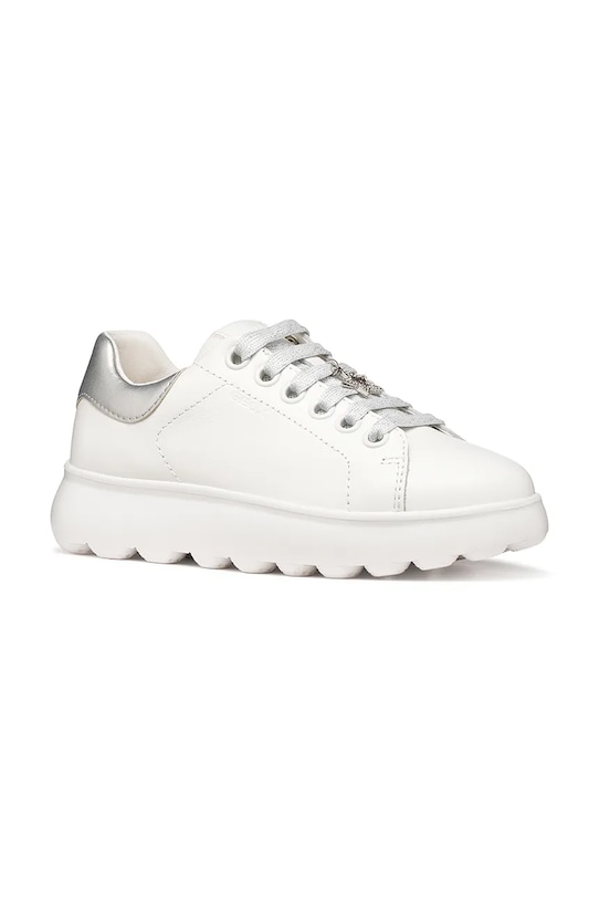 Detské kožené tenisky Geox PUFFYPOP nízky biela J65MRA.00085.28.35