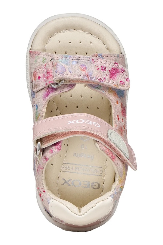 Geox sandały zamszowe dziecięce SANDAL MACCHIA B254WA.007BC.18.26 różowy