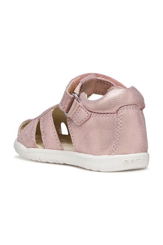 Geox sandały dziecięce skórzane SANDAL MACCHIA różowy B654WA.0MAEW.18.26