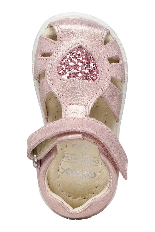 Geox sandały dziecięce skórzane SANDAL MACCHIA B654WA.0MAEW.18.26 różowy